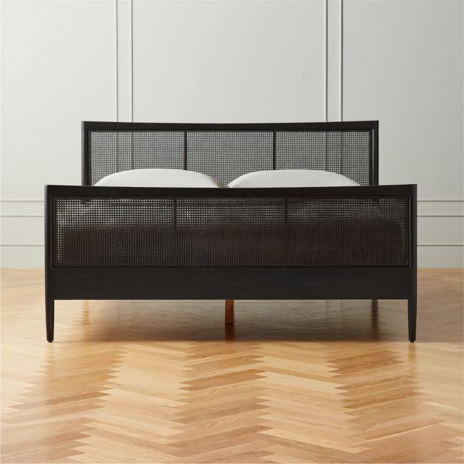 Maeve California King Black Cane Bed - Image 0