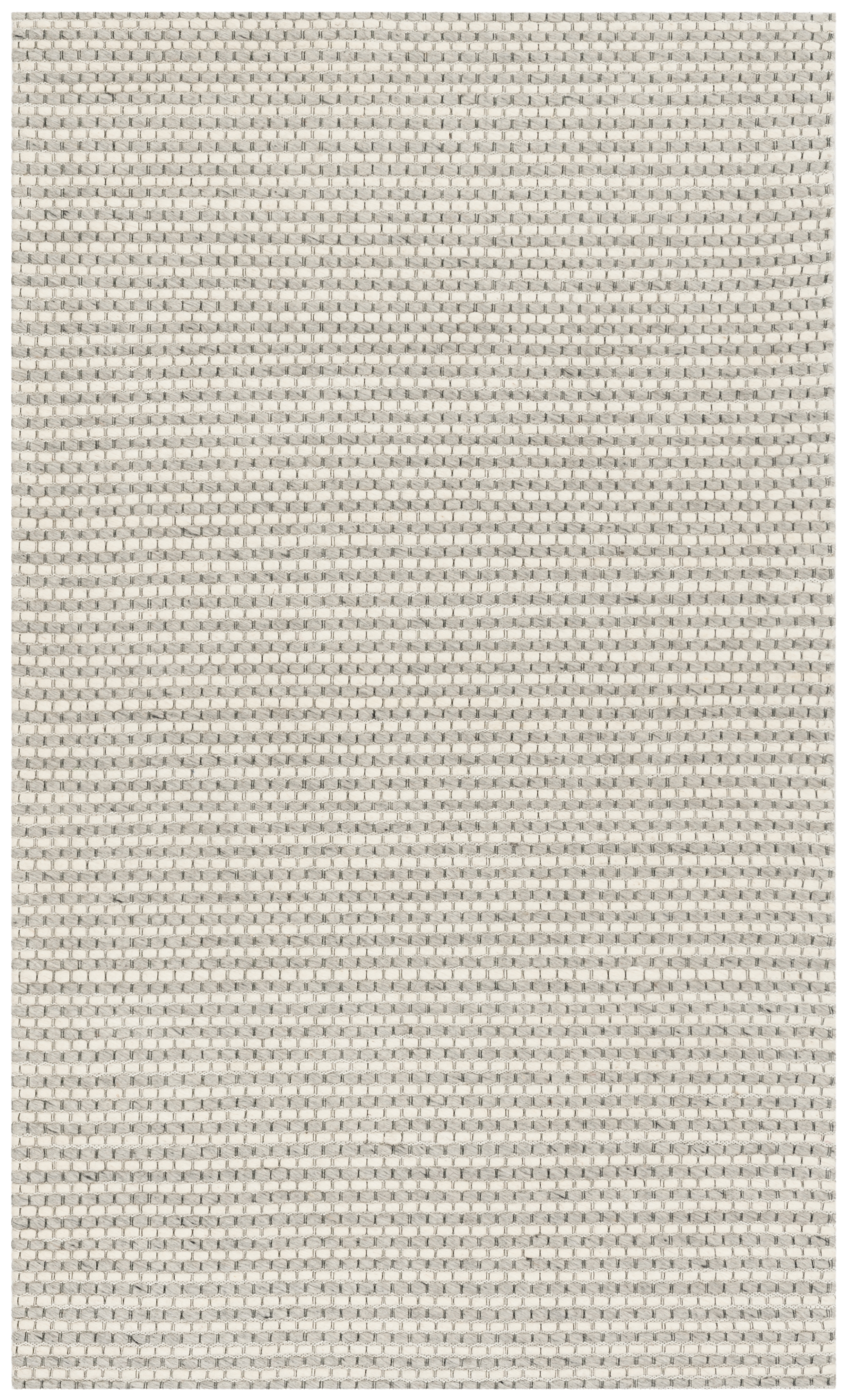 Arlo Home Hand Woven Area Rug, NAT801G, Silver/Ivory,  3' X 5' - Image 0