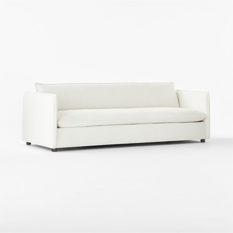 Corroy 92.75" White Performance Fabric Sofa - Image 2