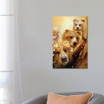 The Three Bears by Denton Lund - Wrapped Canvas Painting - Image 0