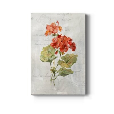 Linen Geranium Premium Gallery Wrapped Canvas - Ready To Hang - Image 0