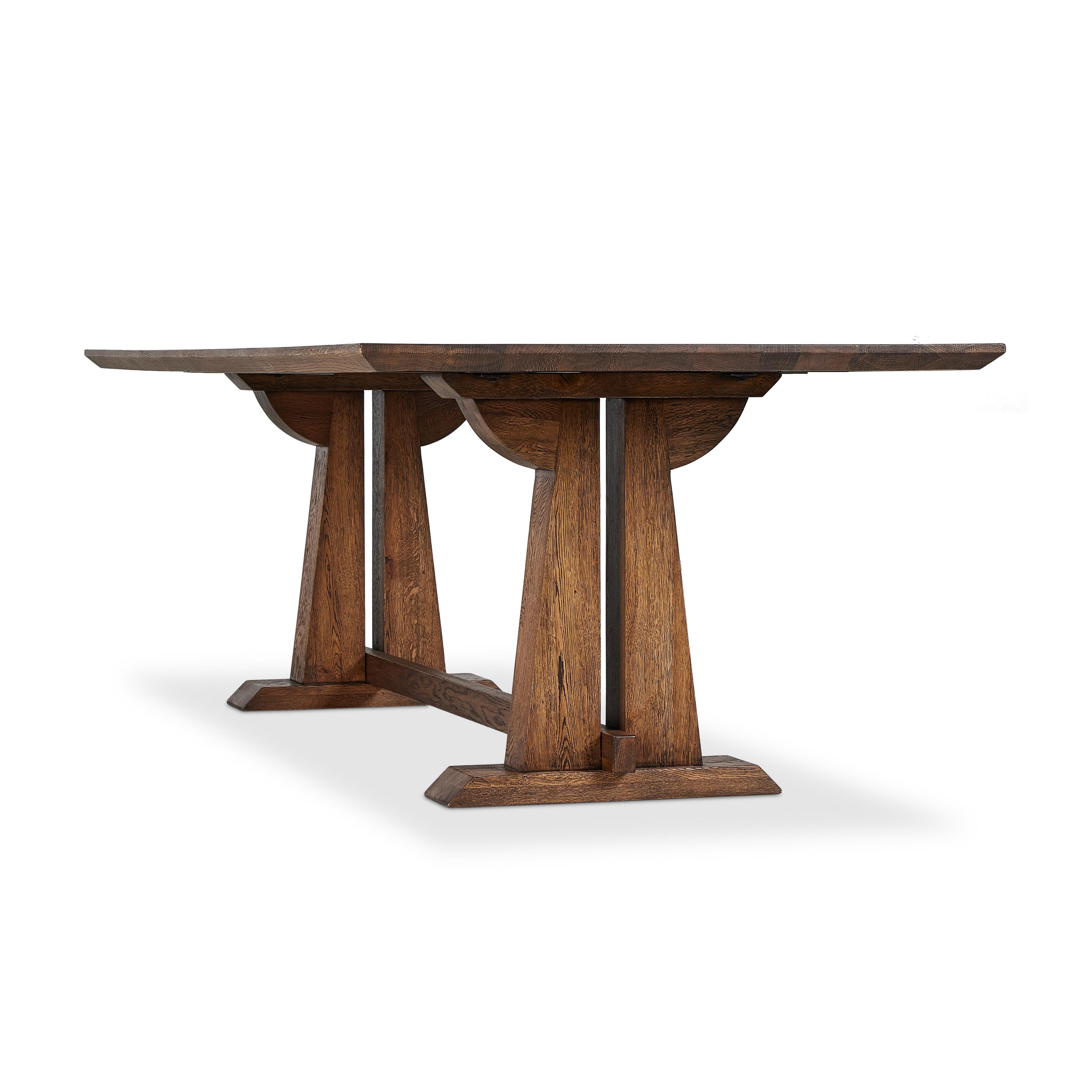 Ashwin Dining Table-Brown Oak - Image 14