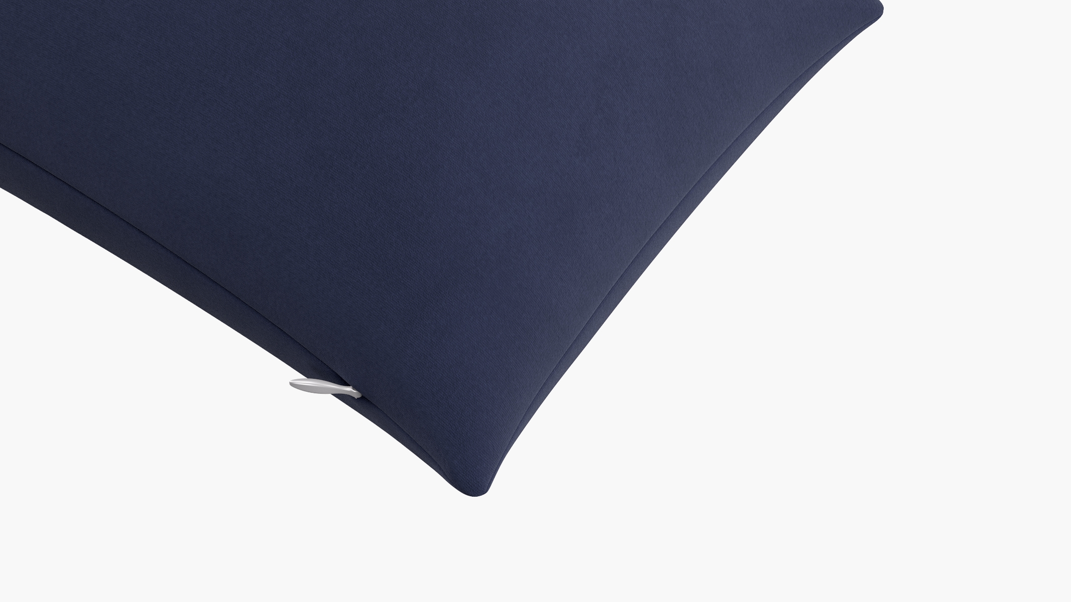 Throw Pillow 14" x 30", Navy Classic Velvet, 14" x 30" - Image 1