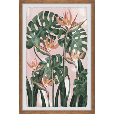 Crane-Like Flowers by Parvez Taj - Picture Frame Painting Print on Paper - Image 0