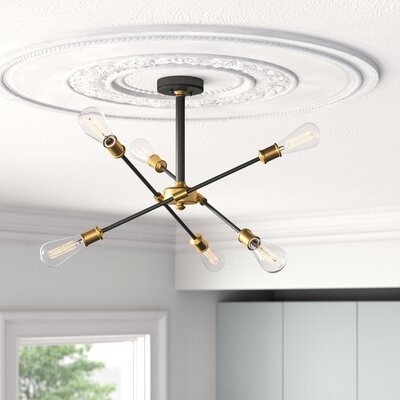 Colebrook 6 - Light Sputnik Morden Linear Chandelier - Image 0