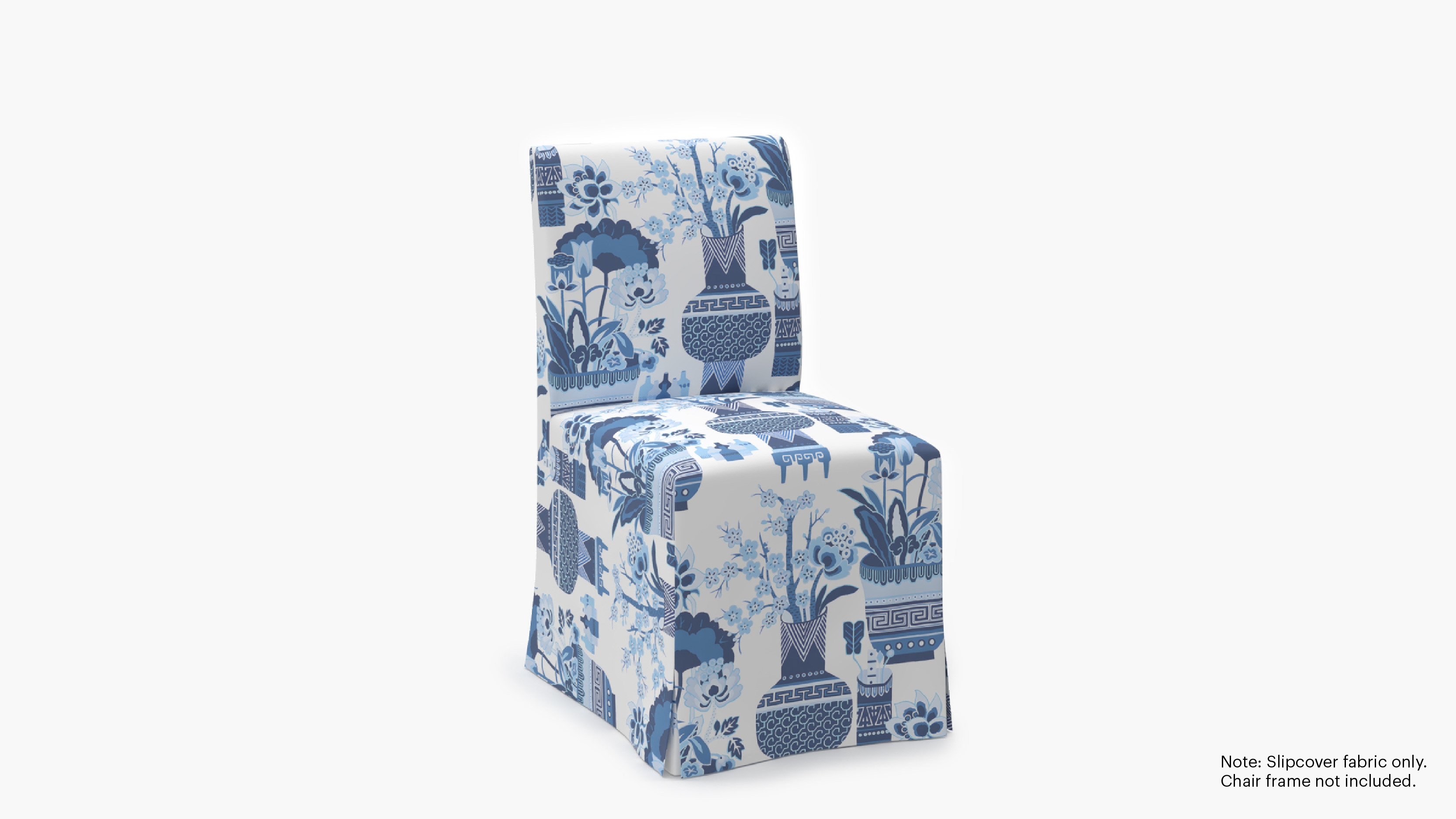 Slipcovered Signature Dining Chair - Cover Only, Delft Kan-Shie - Image 1