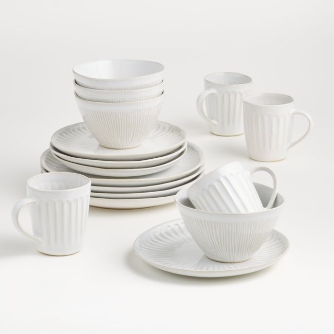 Dover 16-Piece White Dinnerware Set - Image 0