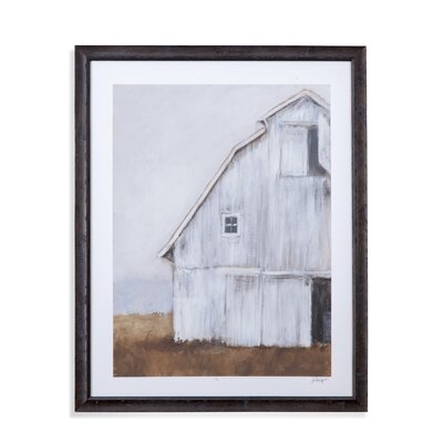 'Abandoned Barn II' Framed Acrylic Painting Print on Canvas - Image 0