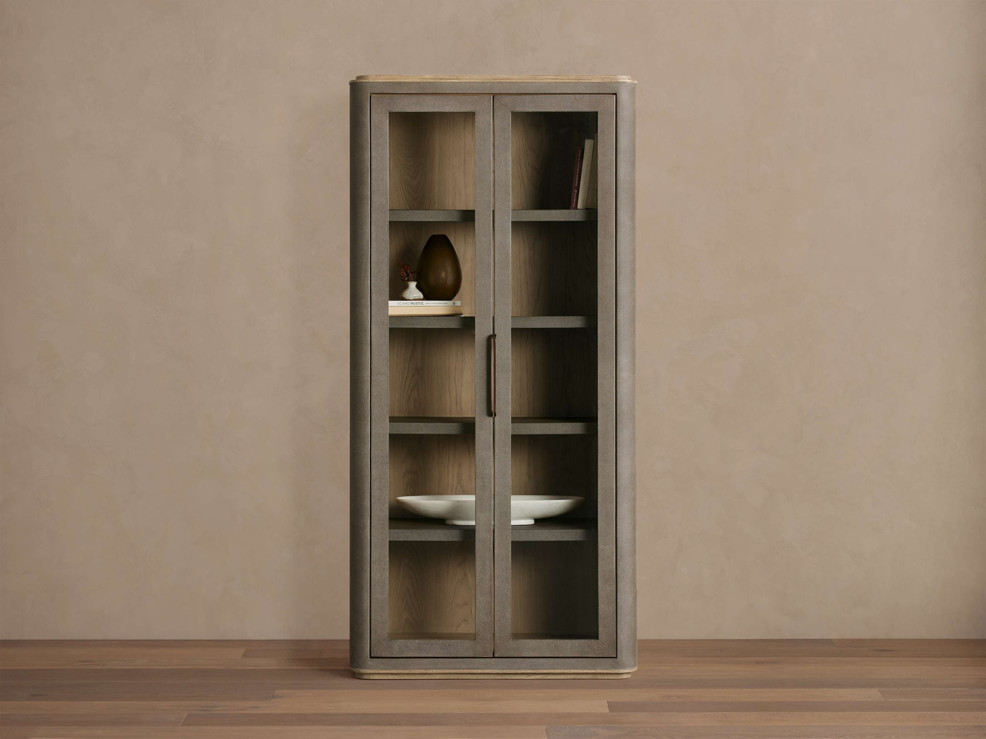 Harrow Cabinet in Shagreen Gray  Charbon - Image 0