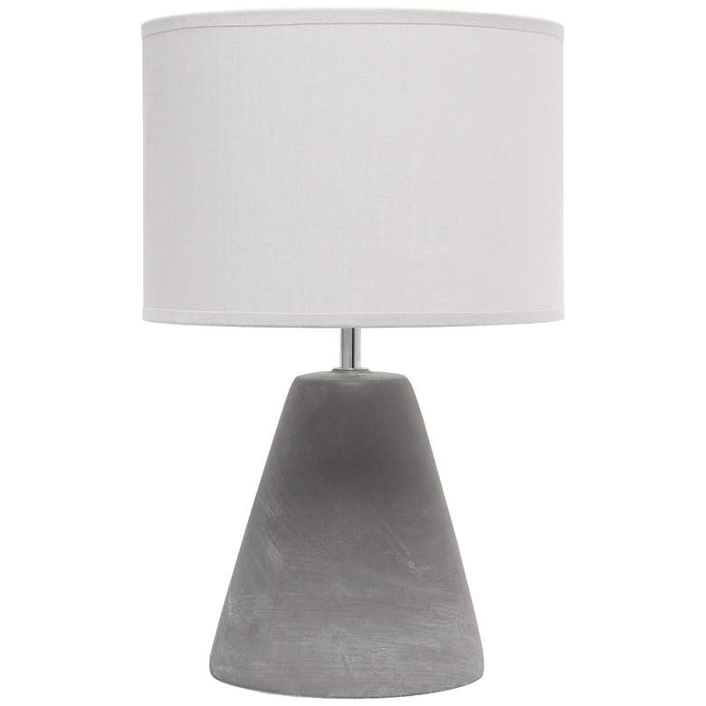 Simple Designs Pinnacle Gray Accent Table Lamp, 14.25" - Image 0
