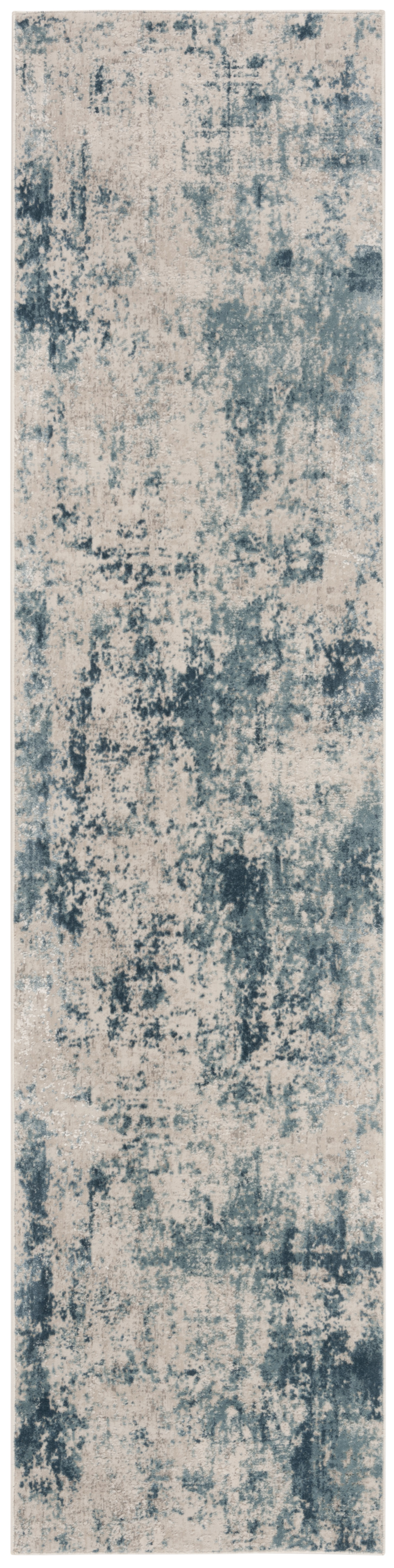 Arlo Home Woven Area Rug, PRN716M, Blue/Beige,  2' X 8' - Image 0