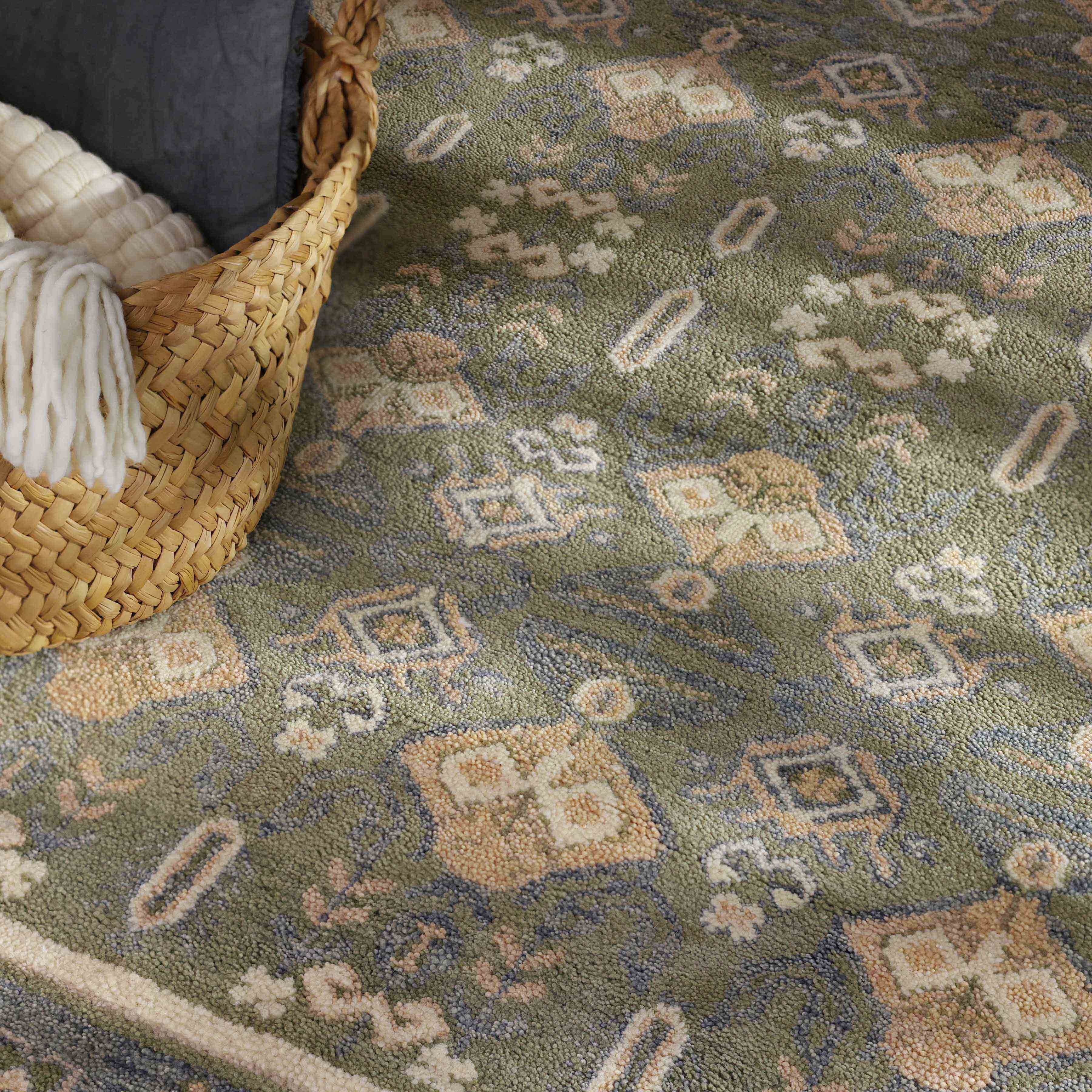 The Citizenry Evelyn Hand-Knotted Area Rug | 8' x 10' | Rose - Image 2