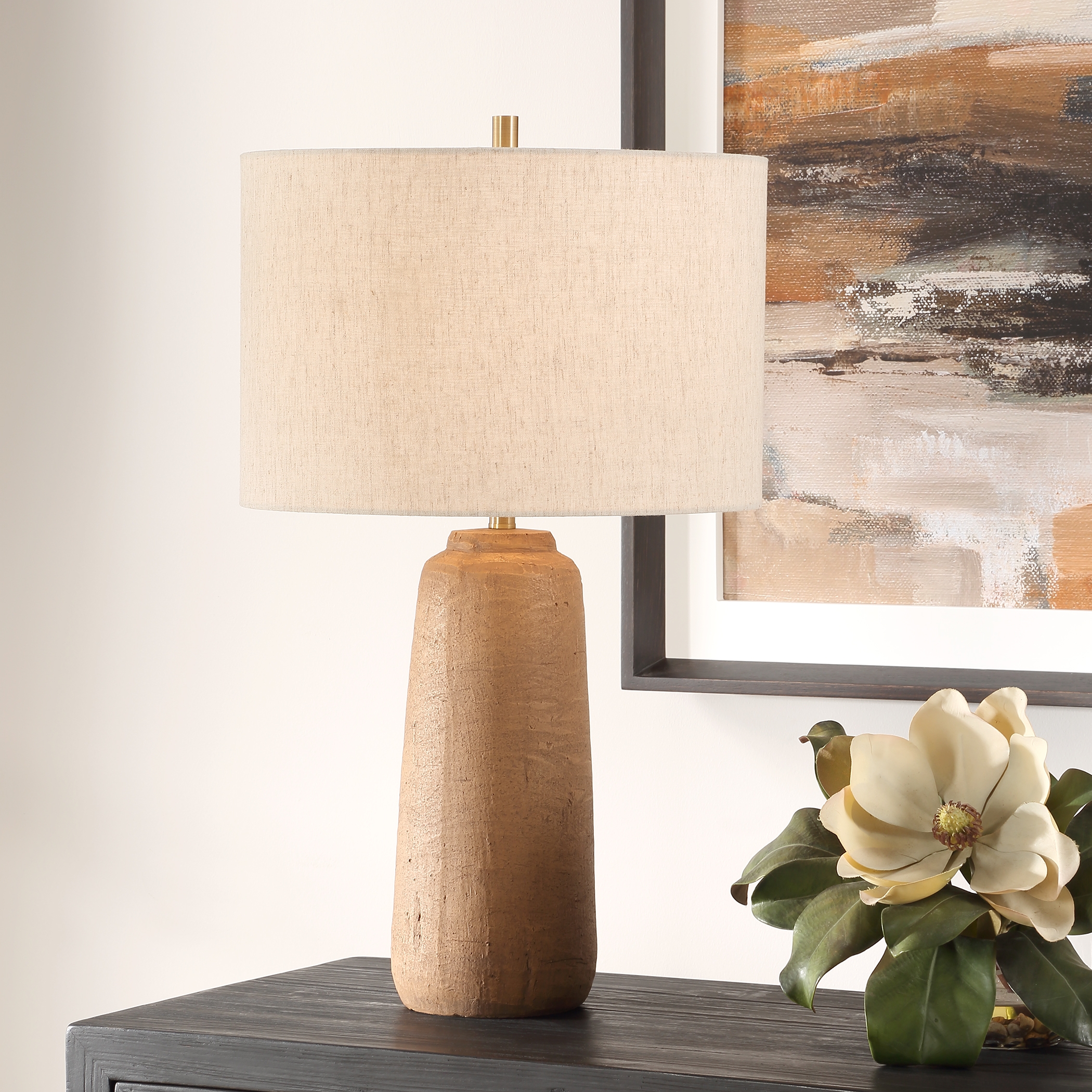 Ayda Terracotta Table Lamp - Image 1