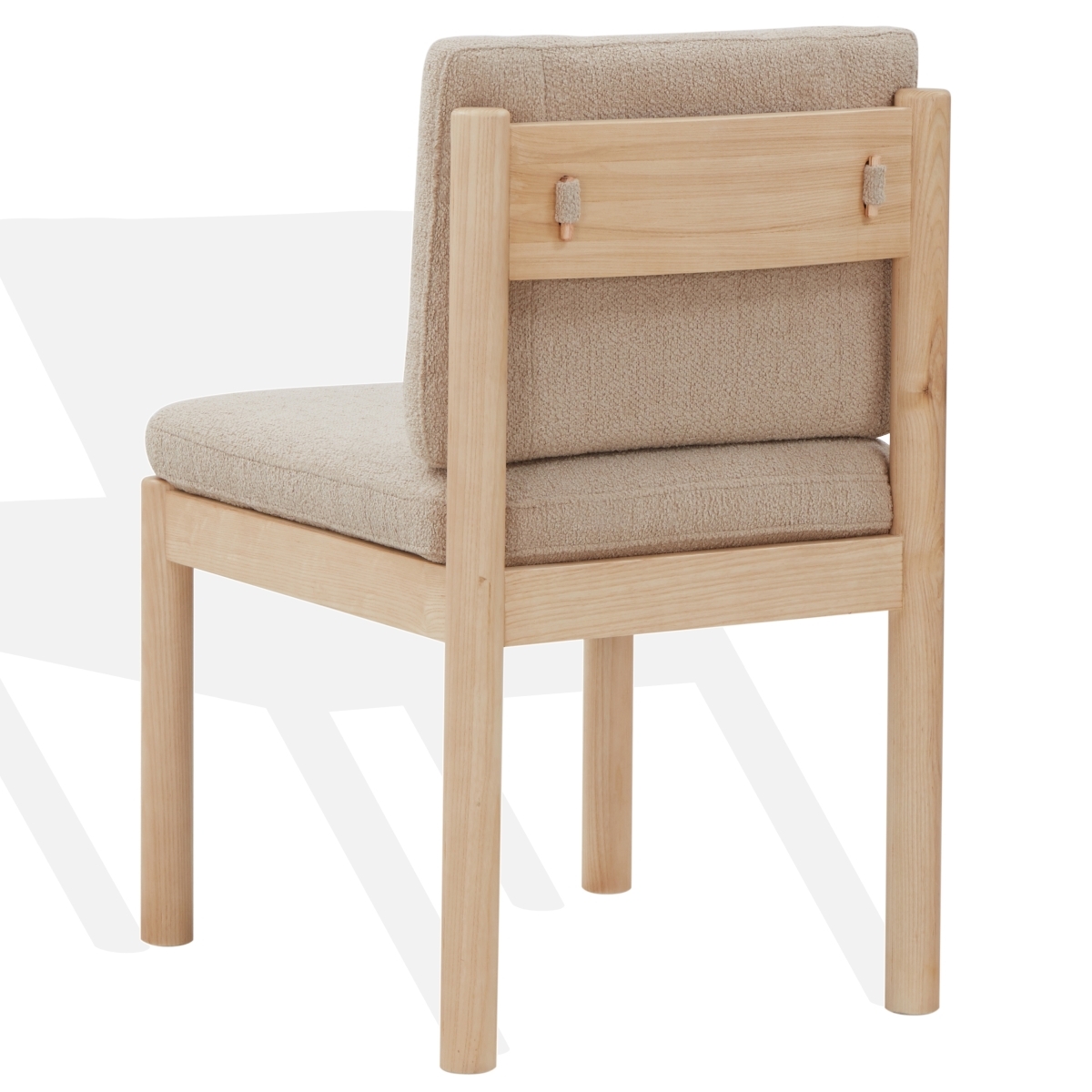 Kalmia Boucle Dining Chair - Oatmeal/Natural - Image 4