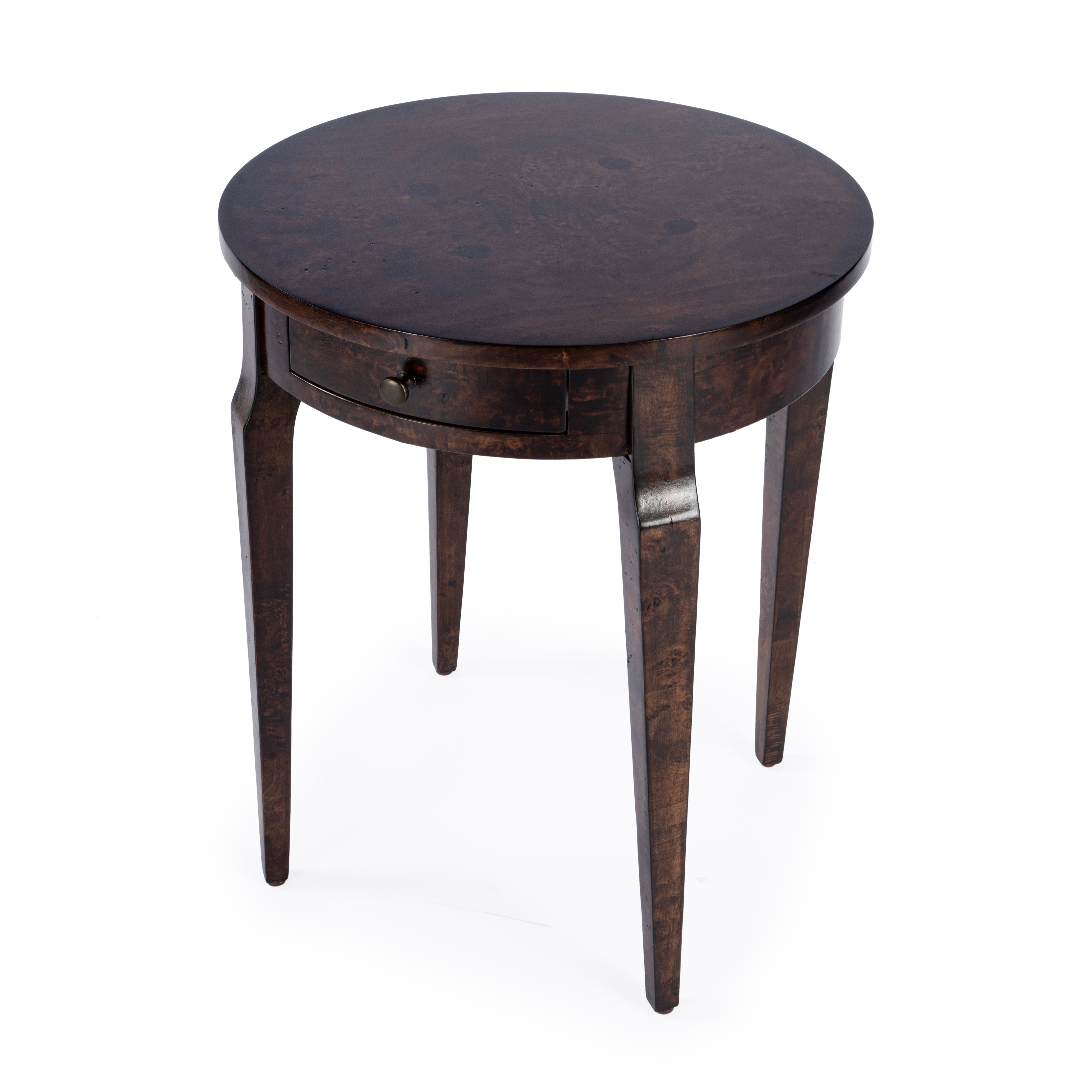 Archer Dark Burl Side Table - Image 0