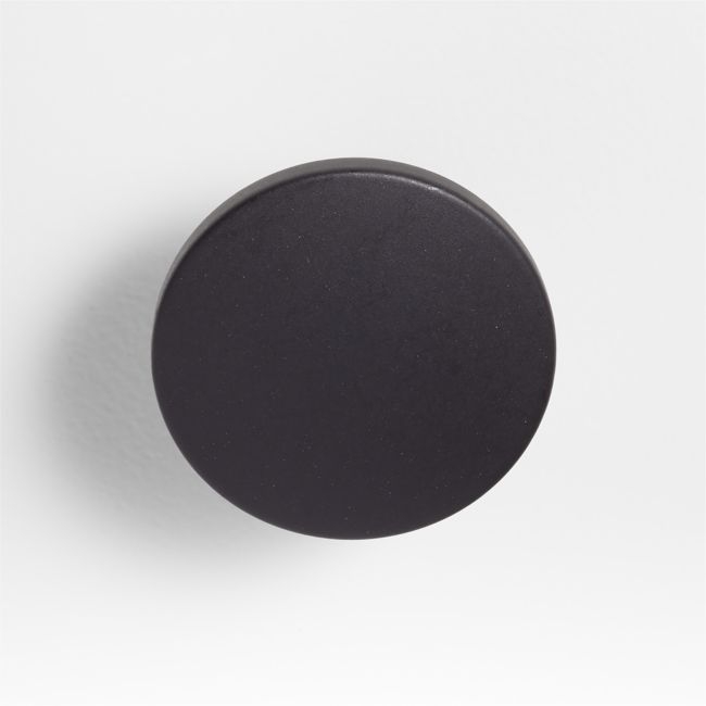 Tapered Matte Black Cabinet Knob - Image 0