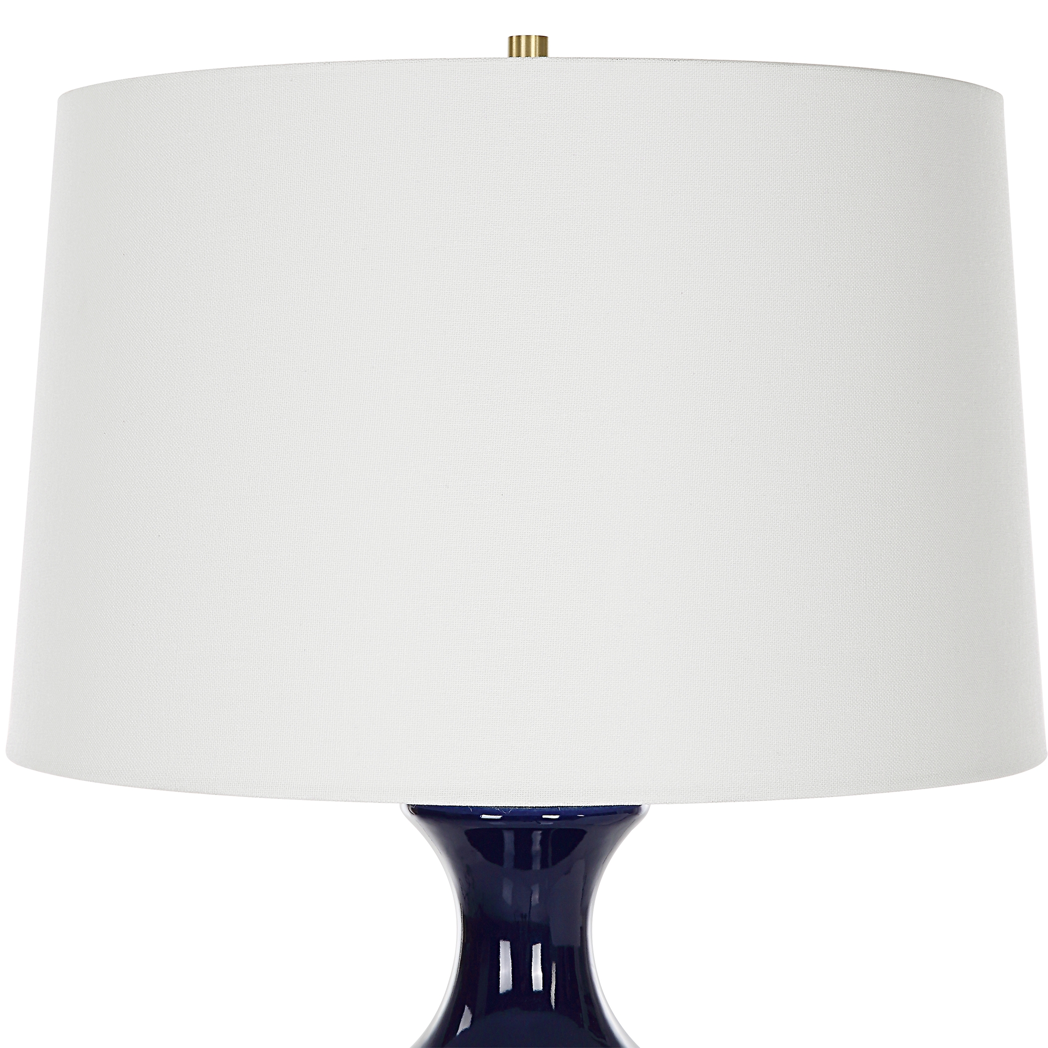 Coil Sculpted Blue Table Lamp - Image 4