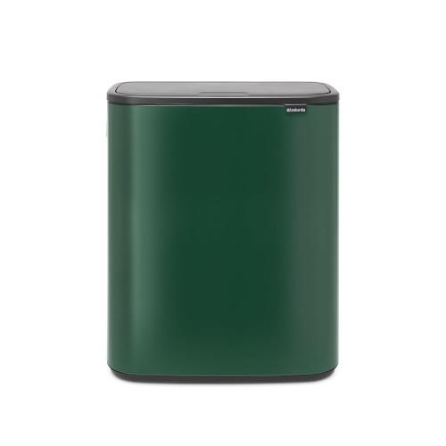 Brabantia Bo Touch Top Trash Can, 16 Gallon, Pine Green - Image 0