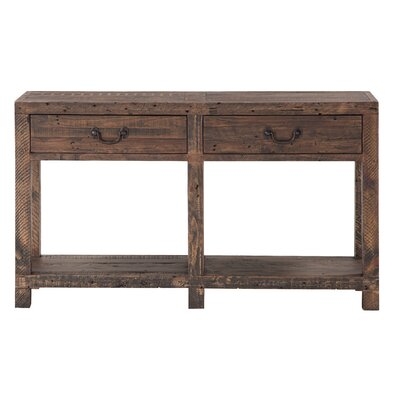 Frawley Reclaimed 55" Solid Wood Console Table - Image 0