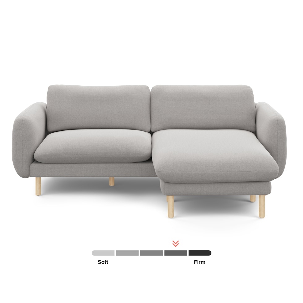 Sanders 85.5" Reversible Sectional - Hestia Gray - Image 1