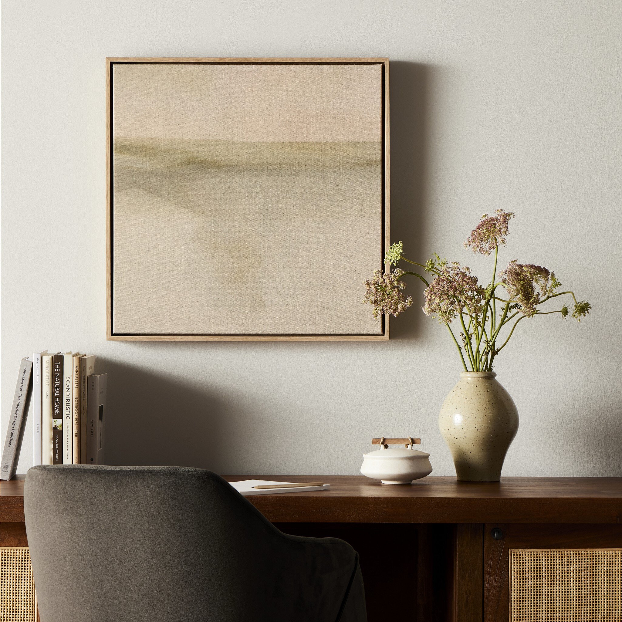 Abstract Ombre 01 by Roseanne Kenny - Vertical Grain White Oak Floater - Image 5