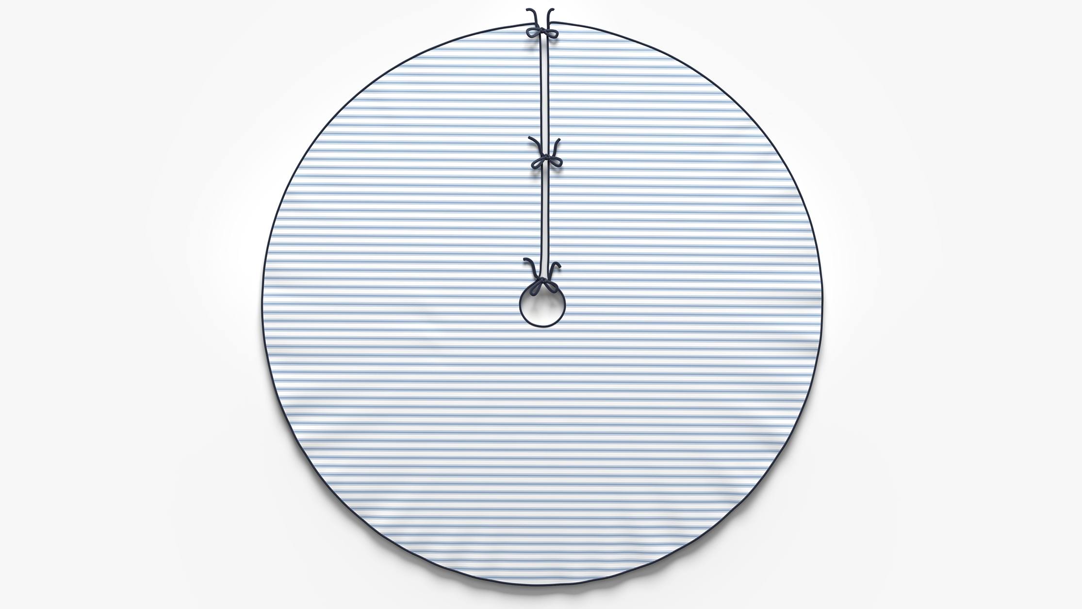 Printed Tree Skirt, Cornflower Classic Ticking Stripe - Image 0