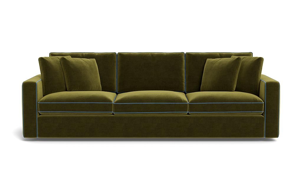 James 3-Seat Sofa with Contrast Piping - Image 0