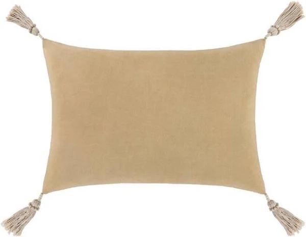 Etta Pillow Cover, 20" x 13" Khaki - Image 1