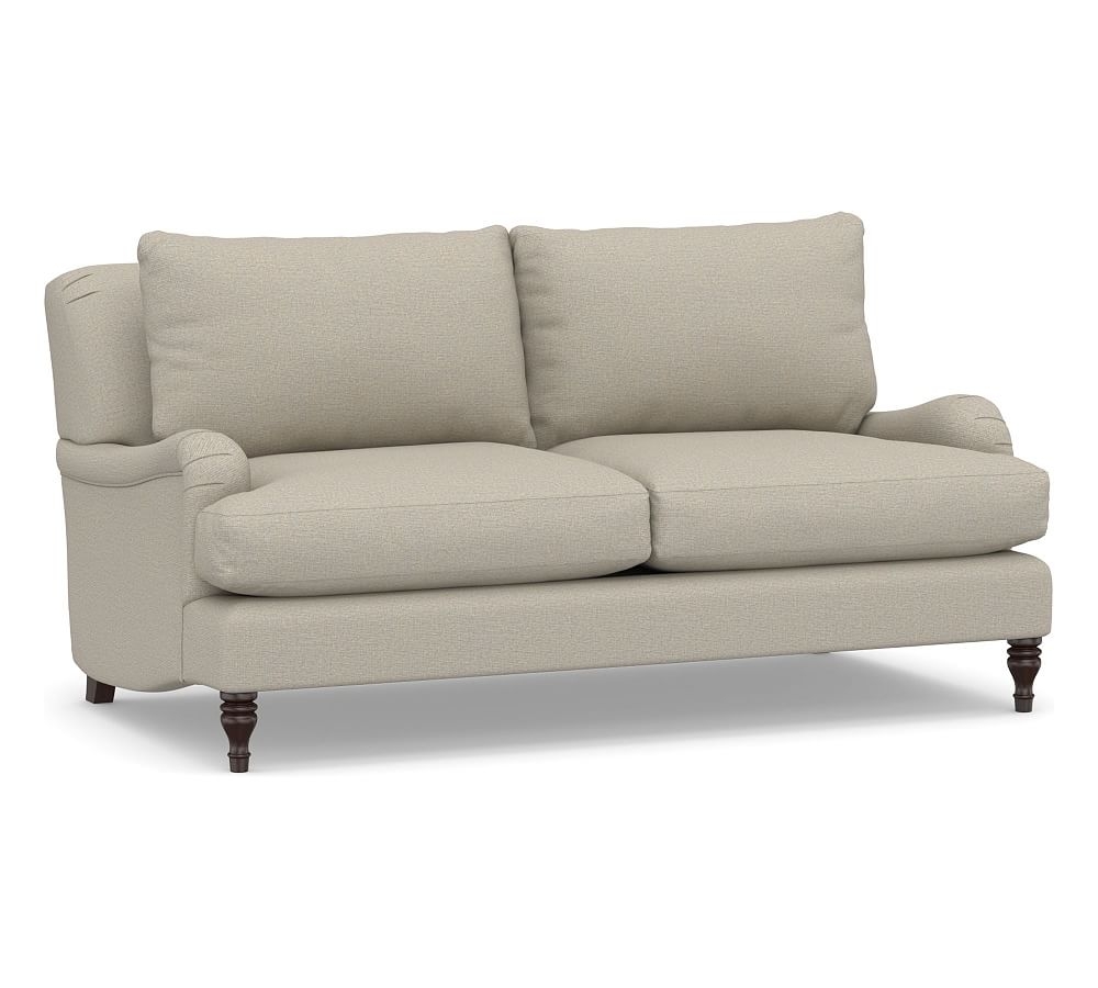 Carlisle Upholstered Loveseat 71", Down Blend Wrapped Cushions, Performance Boucle Fog - Image 0