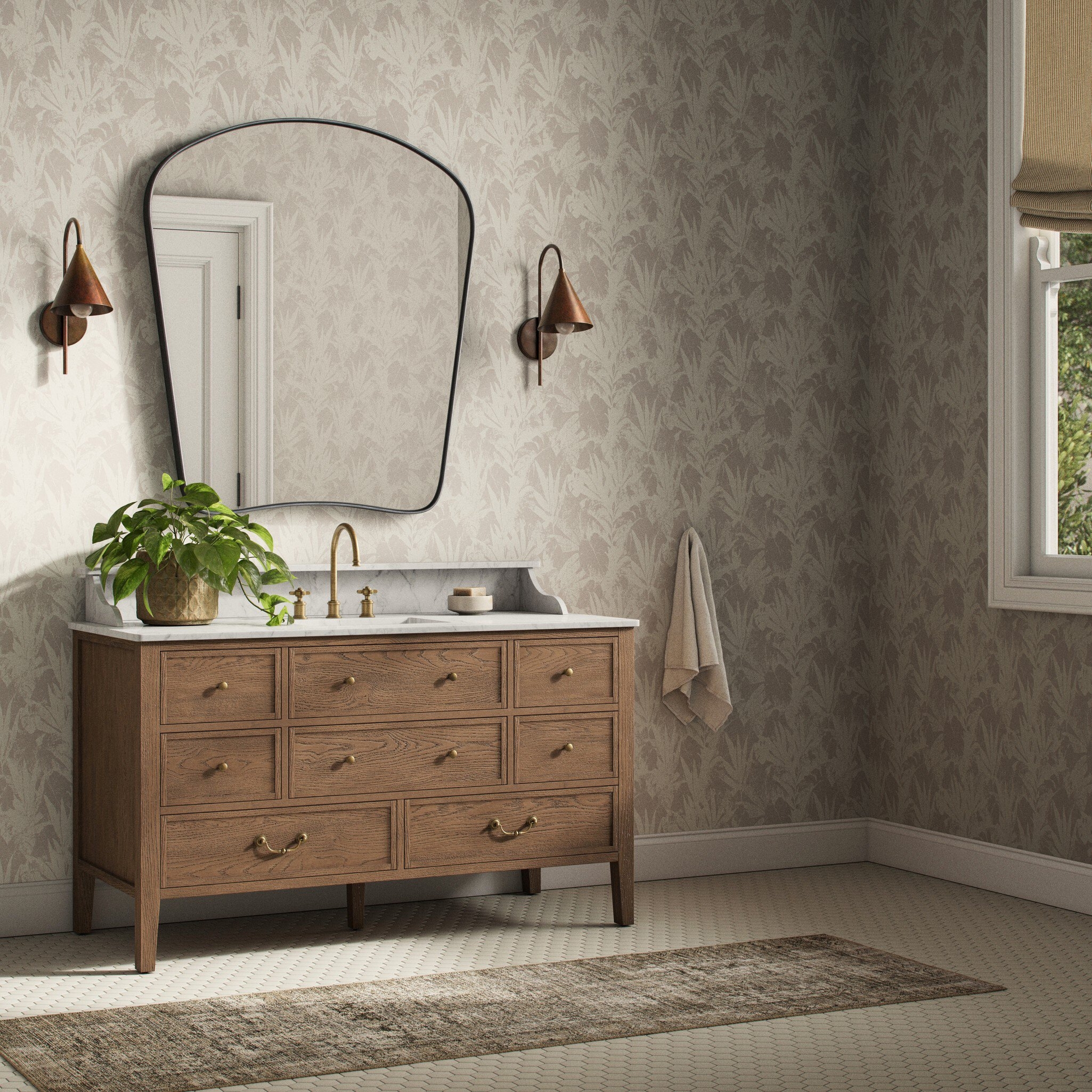 Tropic Paradise Wallpaper by Getty Images - Tropic Paradise Grey I - Image 1