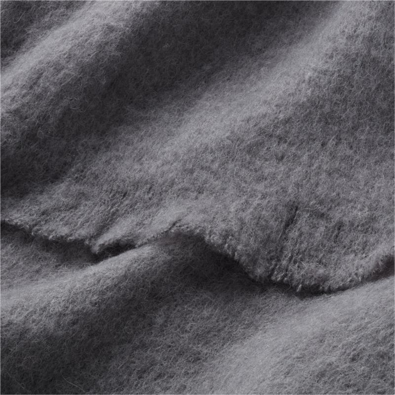Grey Alpaca/Wool Blanket King - Image 1