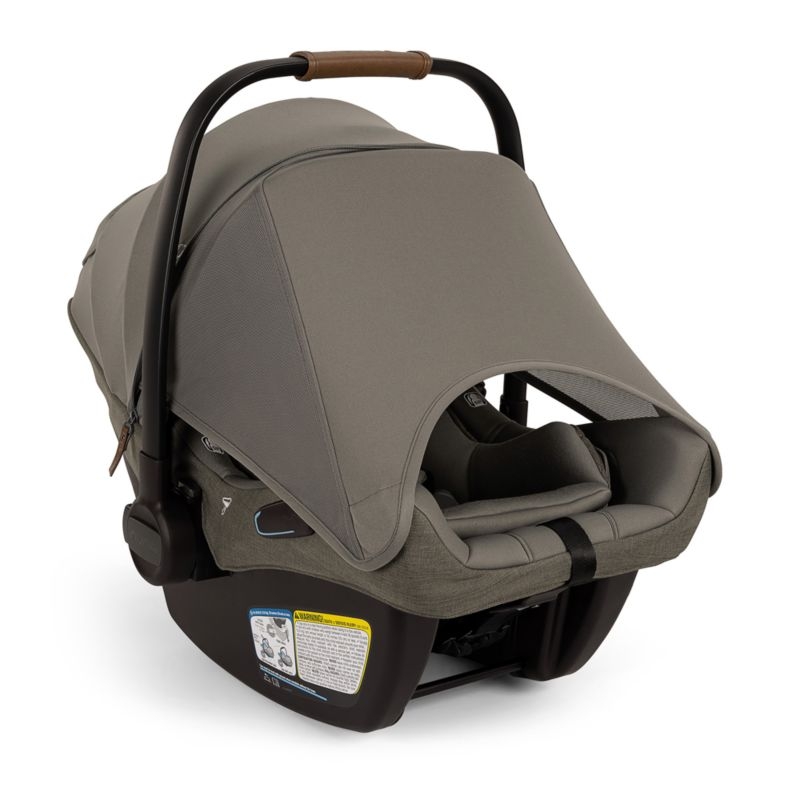 Nuna PIPA ™ aire rx Granite Grey Reclining Infant Car Seat + PIPA RELX Base - Image 3