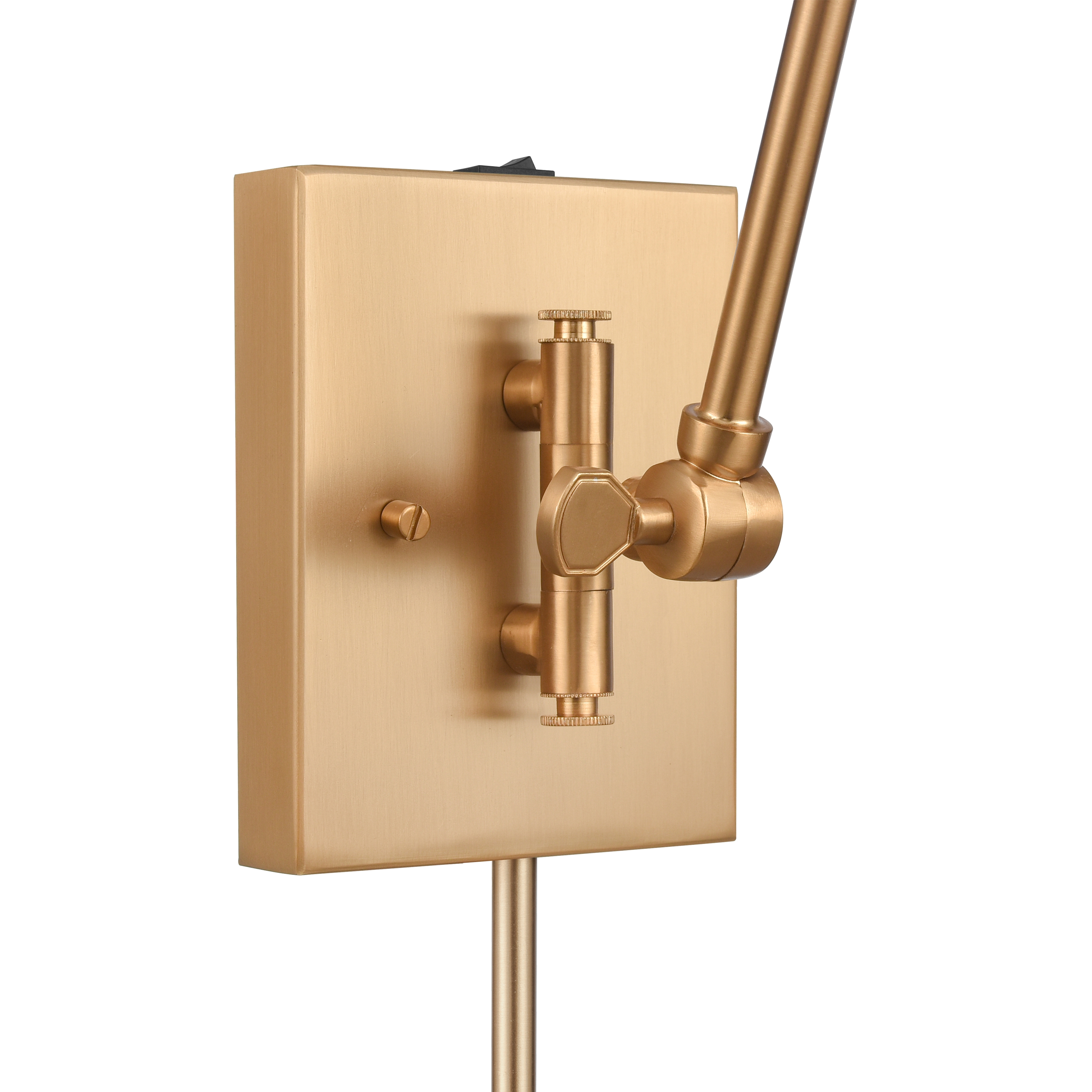 Whitmire 10.5'' High 1-Light Plug-In/Hardwire Sconce - Brushed Gold - Image 5