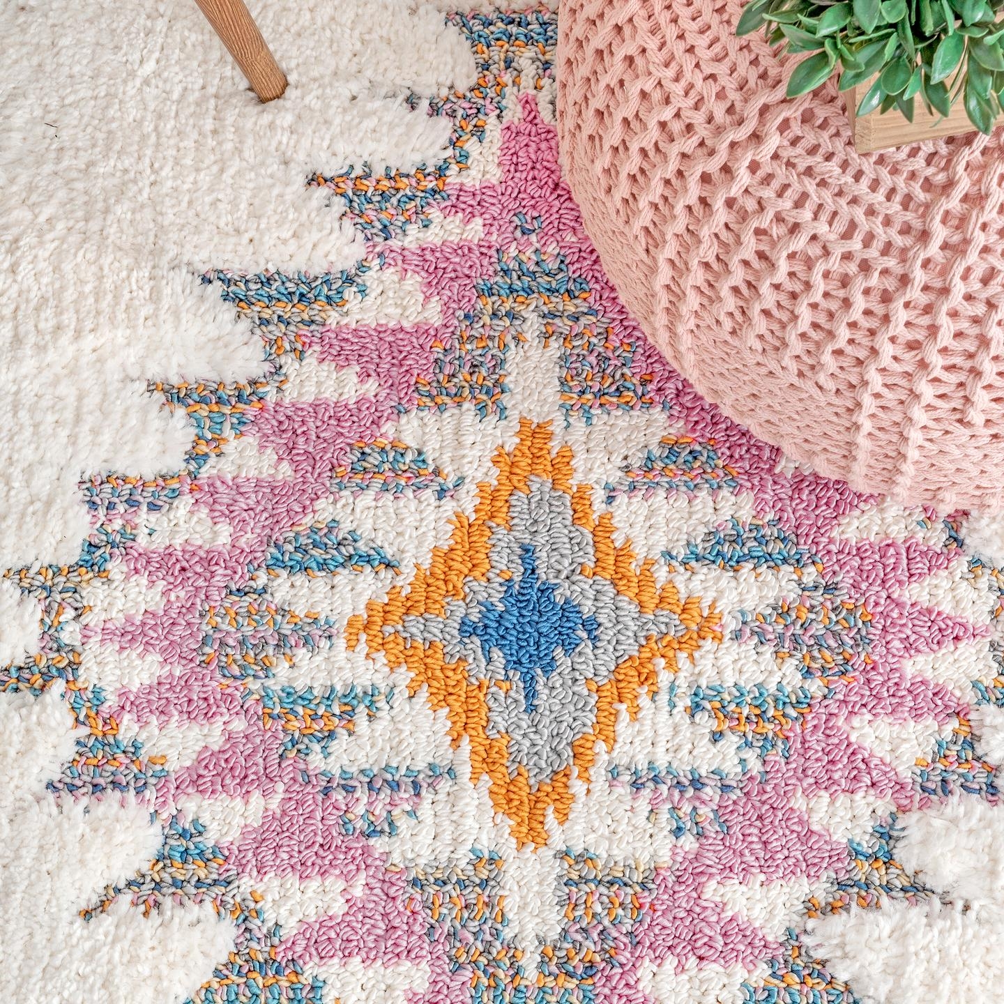 Jocelyn Carved Tribal Shag Area Rug - Image 5