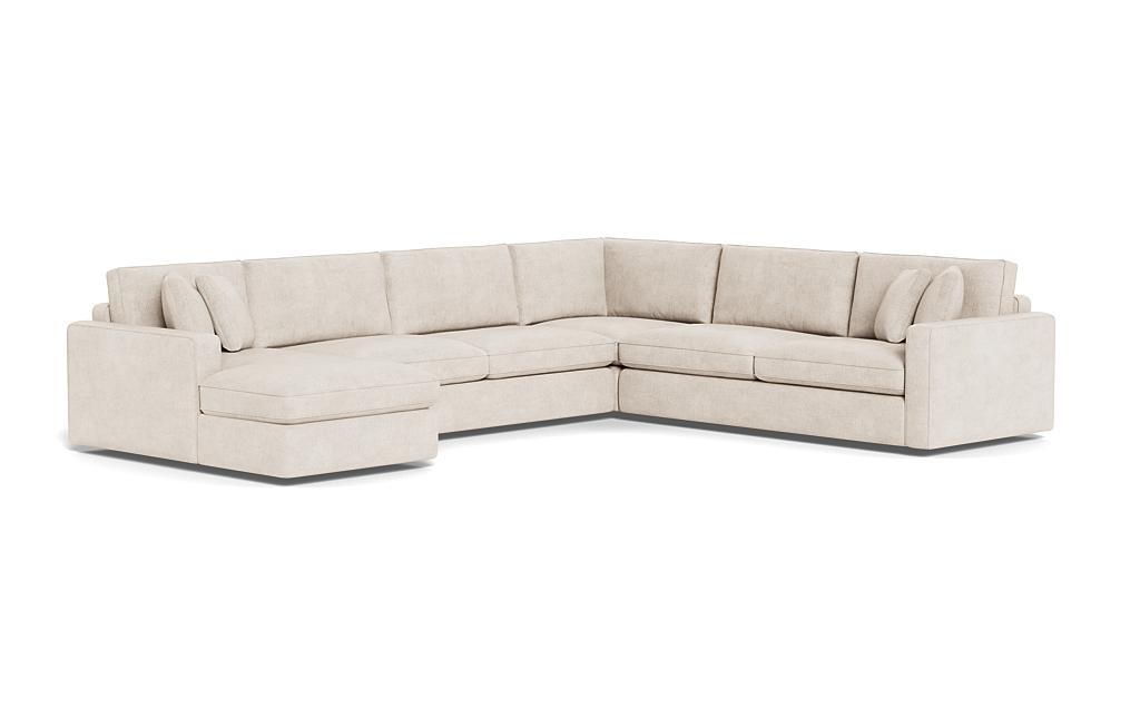 James 4-Piece 5-Seat Corner Chaise Sectional Left - Image 1