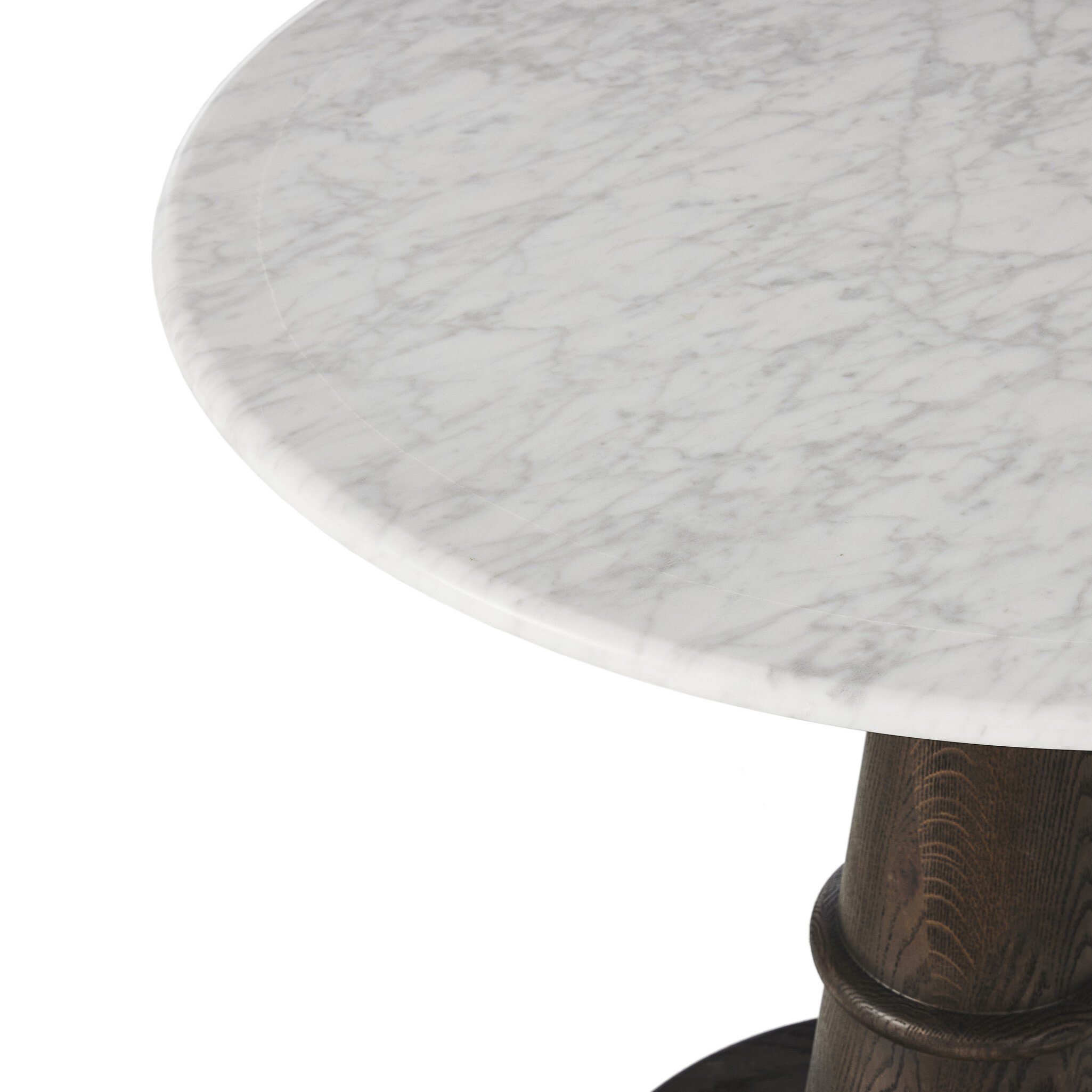 Goetz Bistro Table - Honed White Marble - Image 7