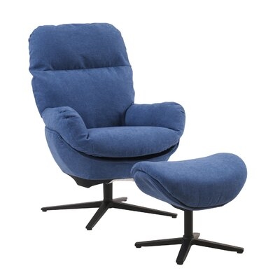 Leisure Chair Leisure Sofa Lounge Chair Lounge Sofa FABRIC Blue Color - Image 0
