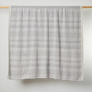 Pixels Throw Blanket Cotton Natural/Light Gray 60X50 - Image 3