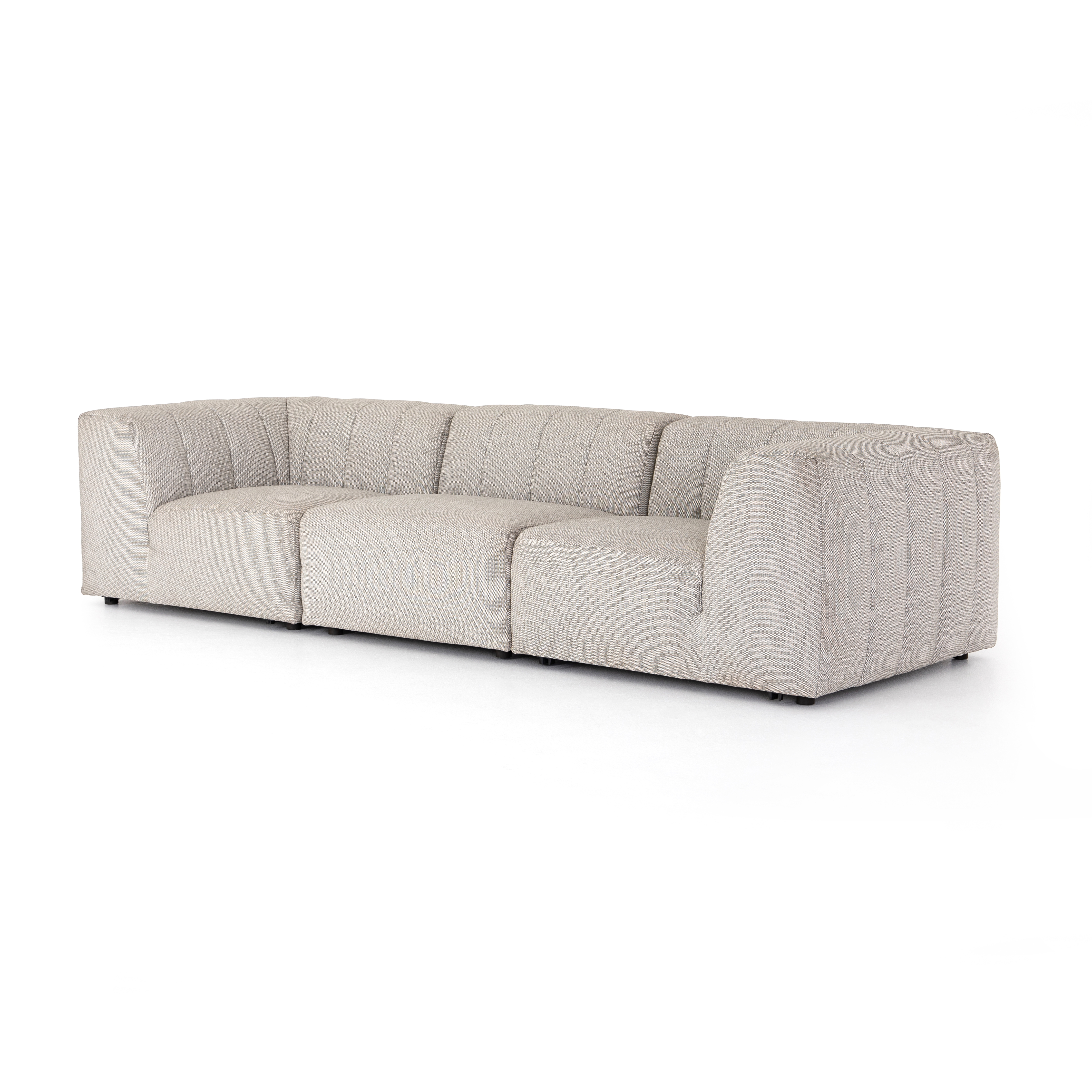 Gwen Outdoor 3 Pc Sectional-Faye Ash - Image 0