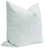 Metallic Linen Pillow Cover, Spa Blue, 18x18'' - Image 2