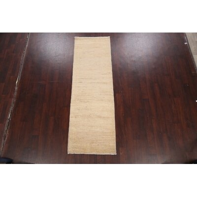 One-of-a-Kind Hand-Knotted 2'8" X 8'3" Area Rug in Beige - Image 0