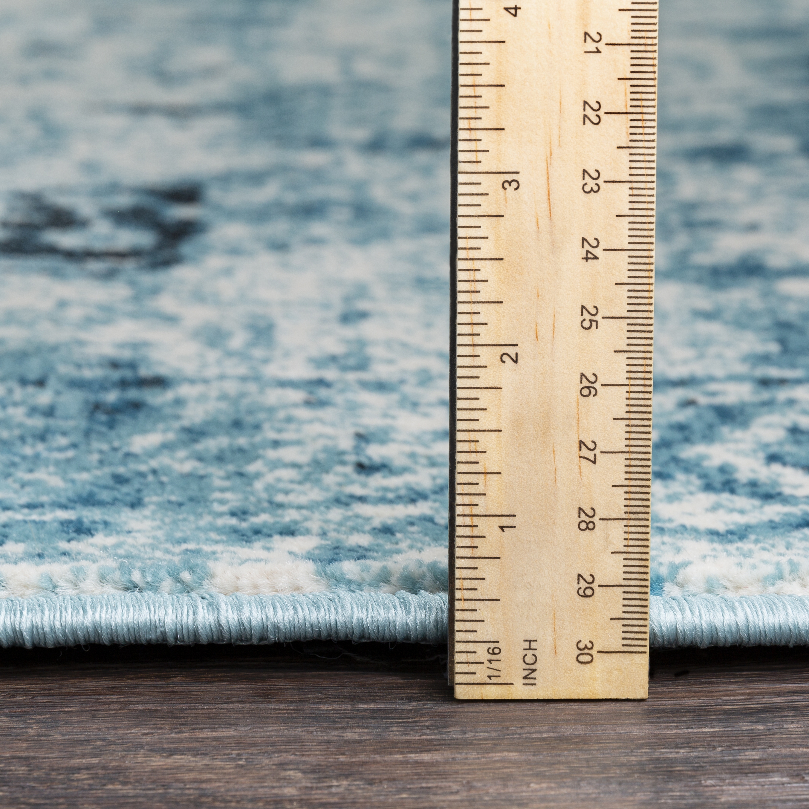 Mumbai Blue Indoor 2' x 2'11" Machine Woven Rug - Image 5