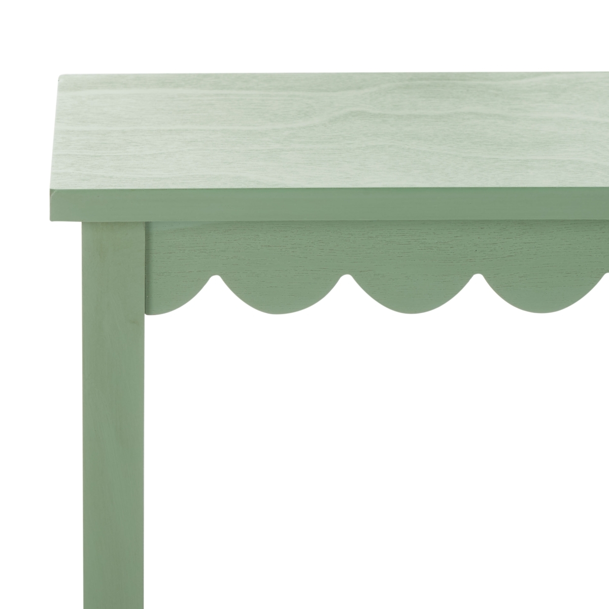 Haven Lower 2 Drawer Console - Sage Green - Image 2