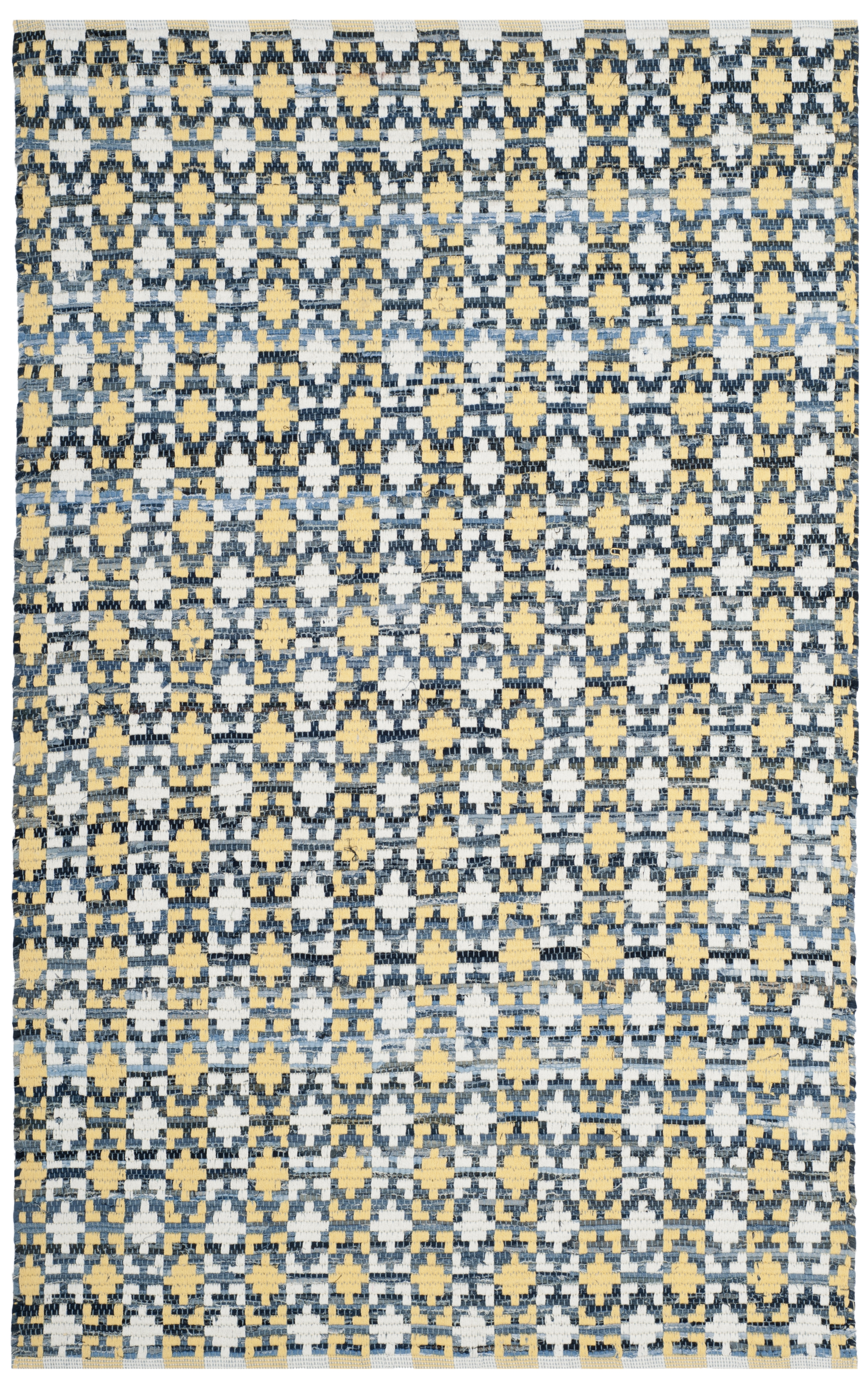 Arlo Home Hand Woven Area Rug, MTK123B, Gold/Multi,  4' X 6' - Image 0