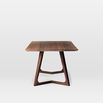 Sculptural Ash Wood 71" Rectangle Dining Table, Walnut - Image 2