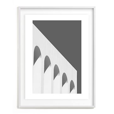 Minted Arches In Black And White, 18X24, Full Bleed Framed Print, Black Wood Frame - Image 3