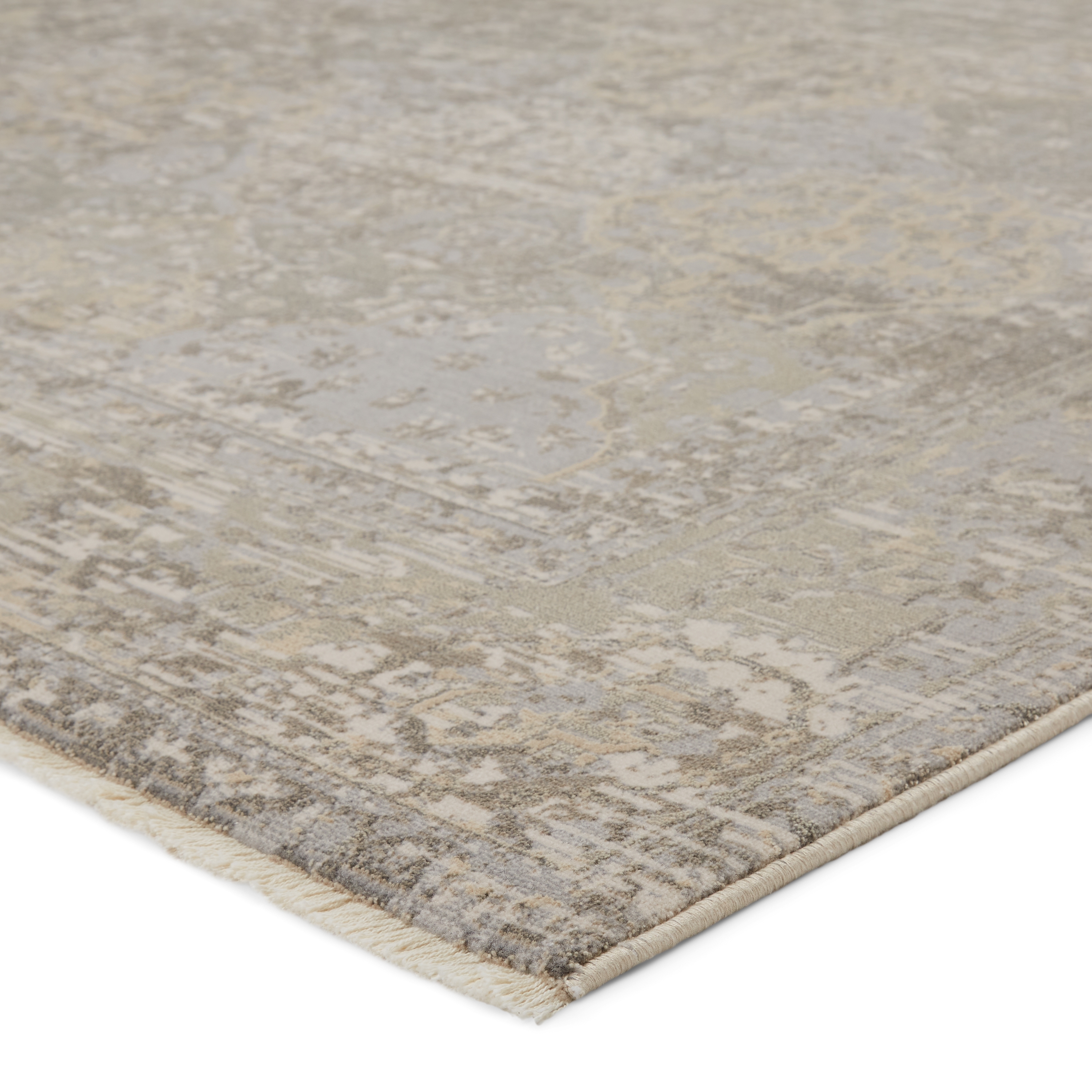 Lourdes Trellis Gray/ Cream Area Rug (7'10"X10'10") - Image 1