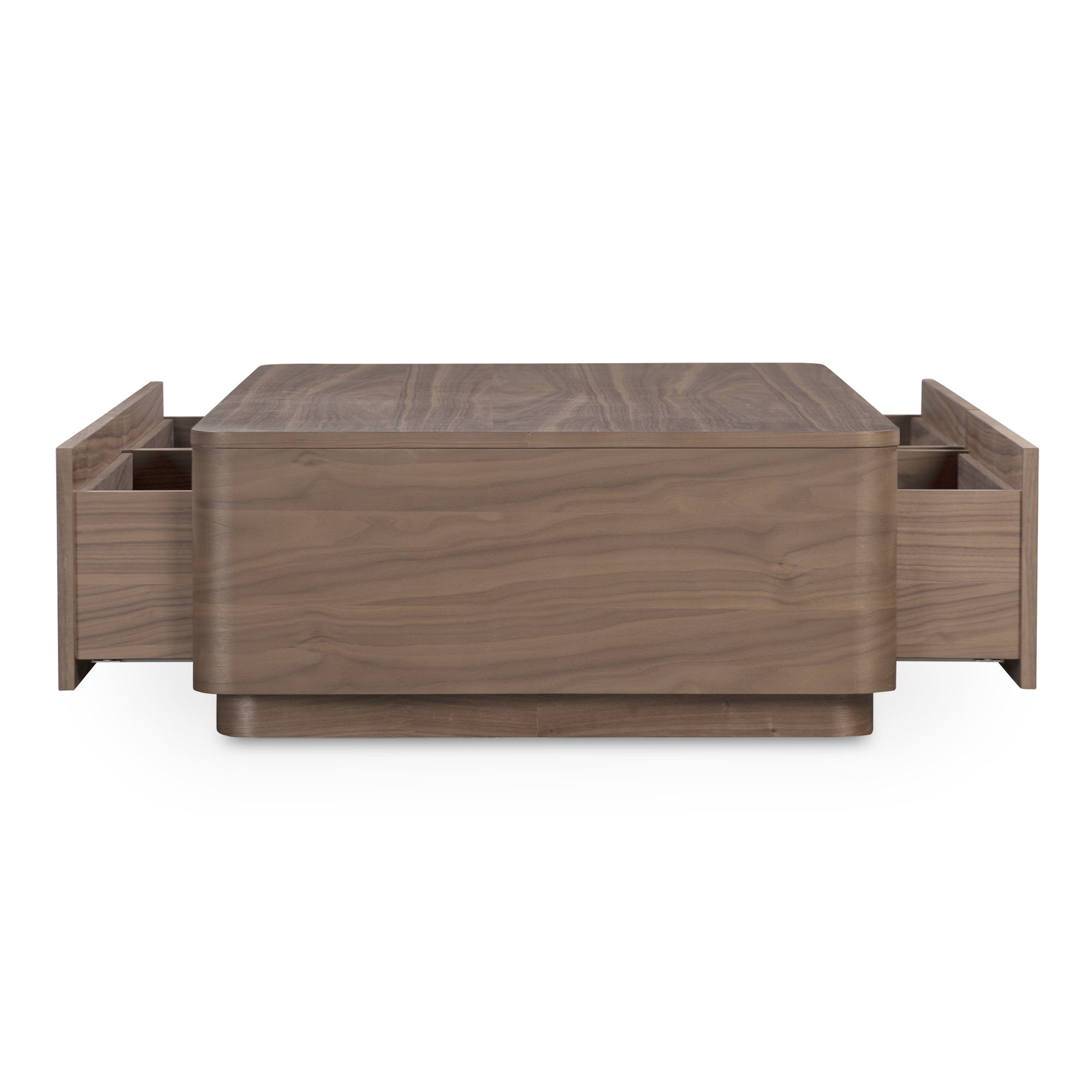 Round Off Coffee Table Walnut Brown - Image 6