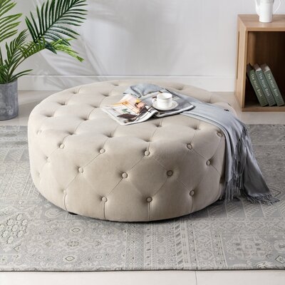 Koffler 41.7'' Tufted Round Cocktail Ottoman - Image 0