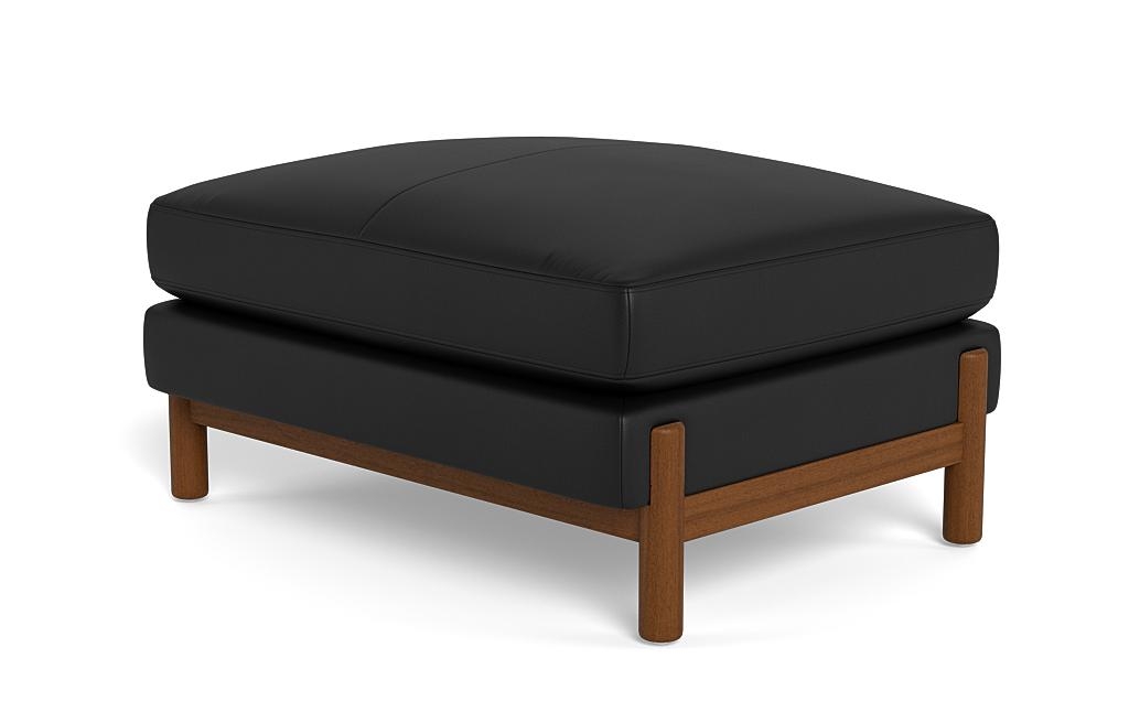 Oslo Leather Rectangle Ottoman - Image 2